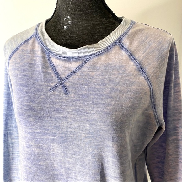 Halcyon Vintage Wash blue Crew Neck Sweatshirt, S - Picture 3 of 10